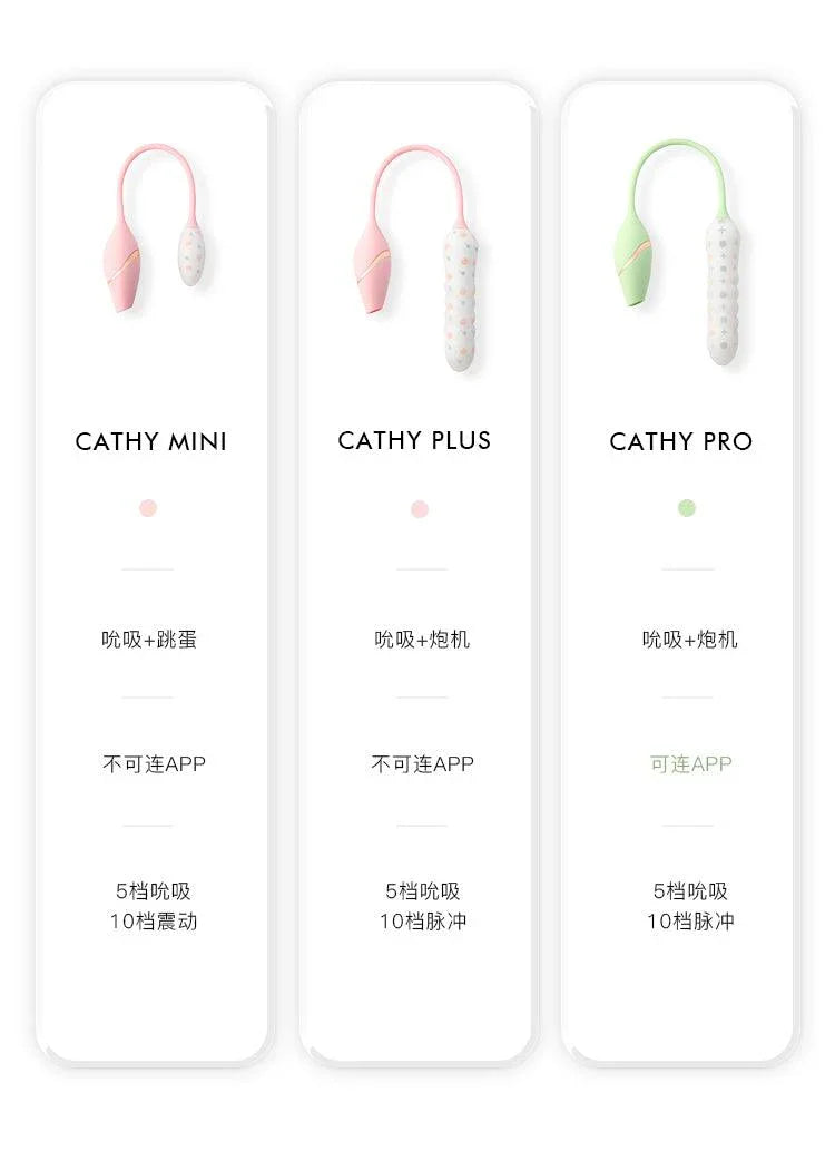 KISTOY Cathy Pro 吮吸秒潮伸缩炮机APP控制 - Jiumiluxe啾咪情趣