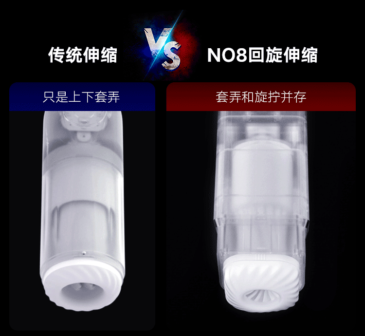 EasyLive NO8智能电动飞机杯伸缩算法发音 - Jiumiluxe啾咪情趣