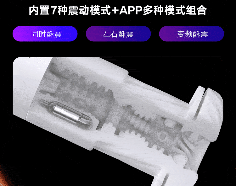 EasyLive NO8智能电动飞机杯伸缩算法发音 - Jiumiluxe啾咪情趣