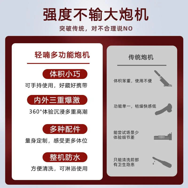 轻喃 9号全自动加温伸缩炮机 - Jiumiluxe啾咪情趣