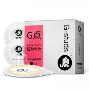 大象 G点大颗粒安全套 - Jiumiluxe啾咪情趣