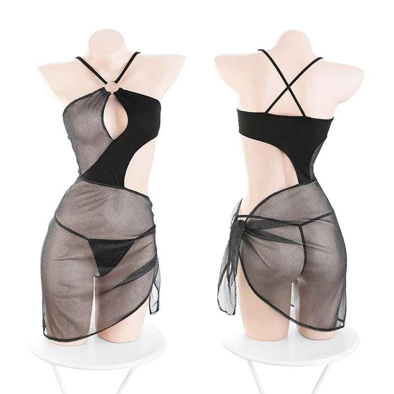 心机镂空不规则风情纱裙 - Jiumiluxe啾咪情趣