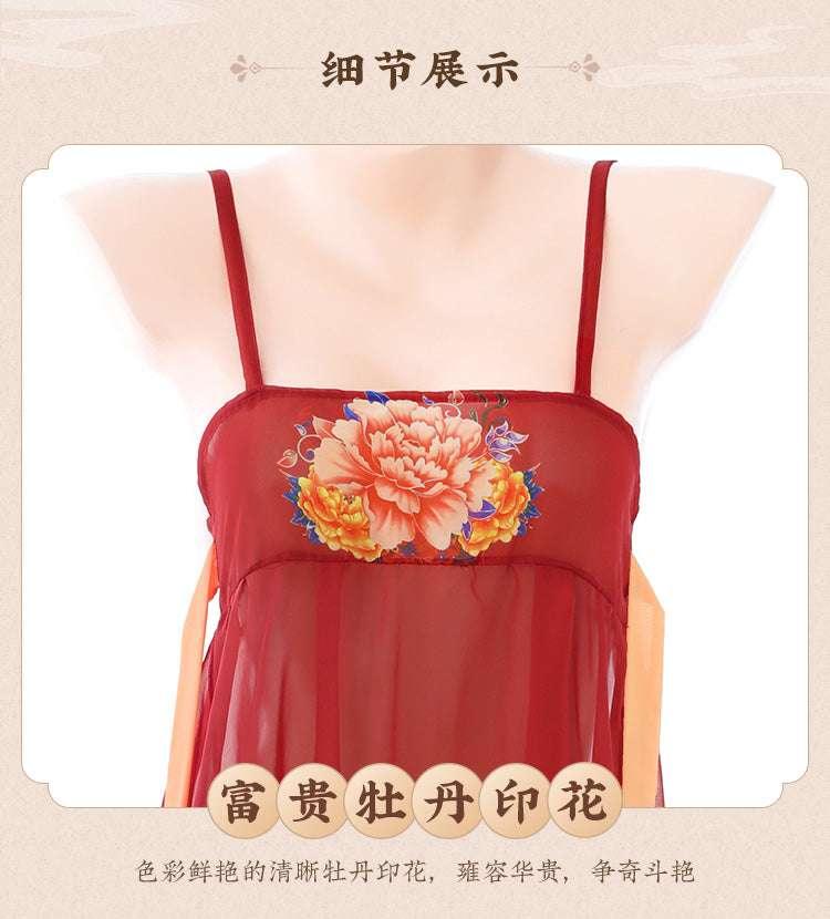 古韵牡丹飘逸舞袖套装 - Jiumiluxe啾咪情趣