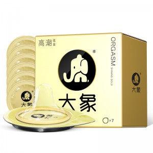 大象 高潮炫金安全套 费洛蒙快感液润滑 - Jiumiluxe啾咪情趣