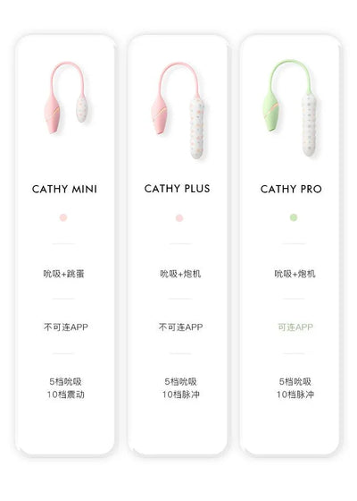 KISTOY Cathy Pro 吮吸秒潮伸缩炮机APP控制 - Jiumiluxe啾咪情趣