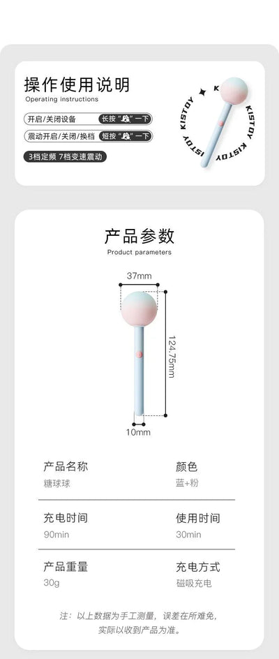 KISTOY 糖球球迷你AV棒 - Jiumiluxe啾咪情趣