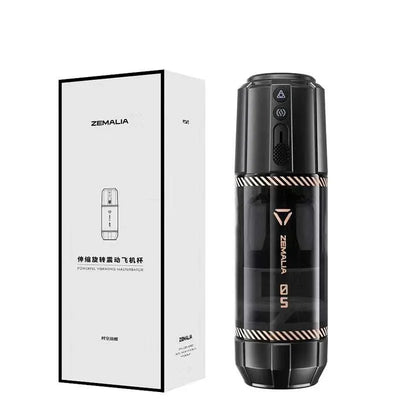枕木恋 ZL03时空战舰伸缩旋转加温电动飞机杯 - Jiumiluxe啾咪情趣
