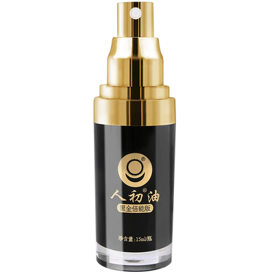 人初油 黑金倍能版男用延时喷剂 15ml - Jiumiluxe啾咪情趣