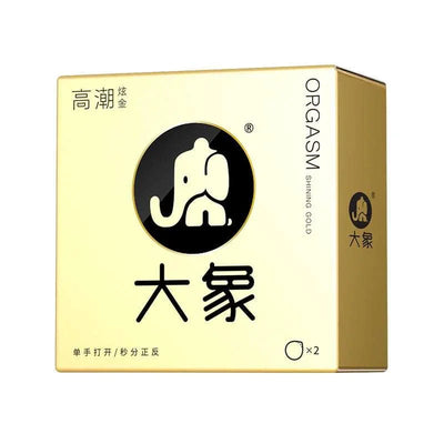 大象 高潮炫金安全套 费洛蒙快感液润滑 - Jiumiluxe啾咪情趣