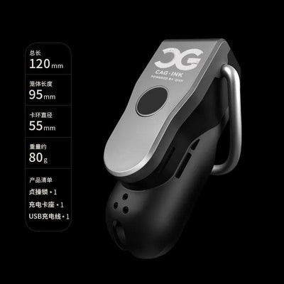 Lockink索迹 囚爱智能电击贞操锁二代 长款 - Jiumiluxe啾咪情趣